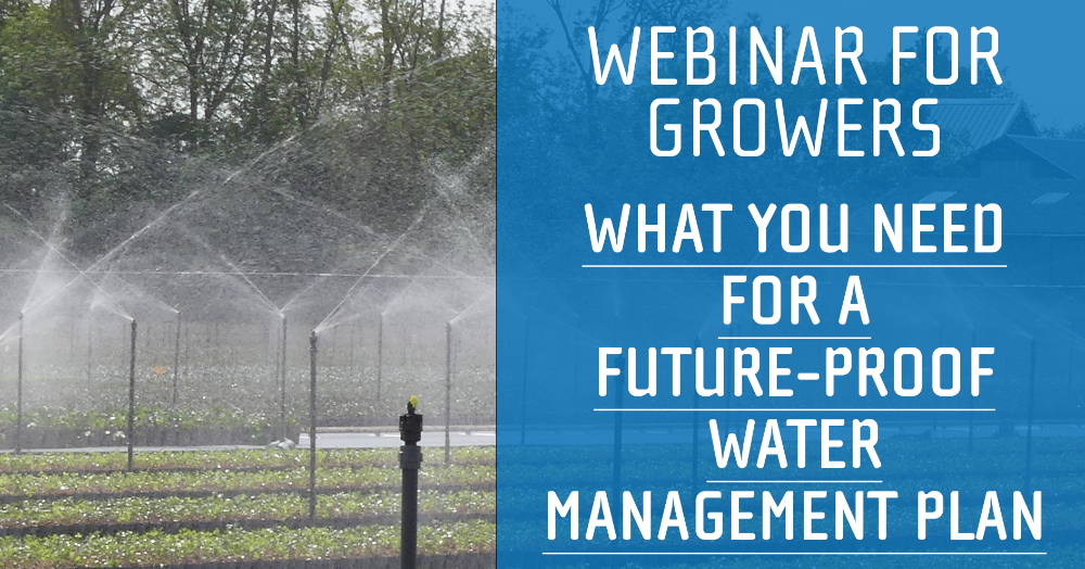 Webinar: A water management plan for dry summers & more!